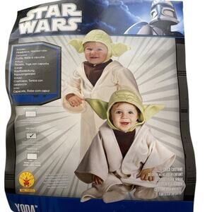 Baby Yoda Costume Infant Size 6-12 months Star Wars Halloween New Rubies